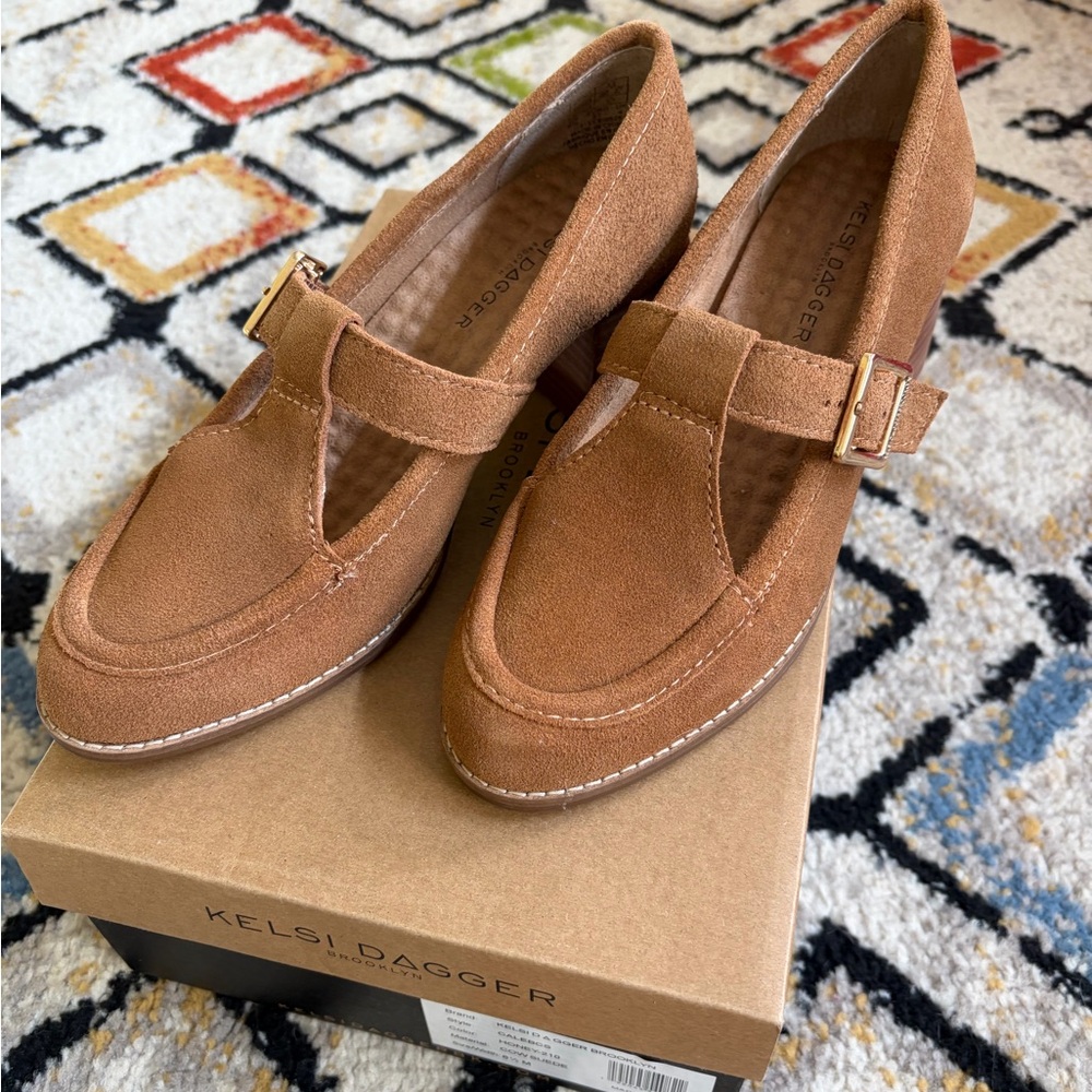 Kelsi Dagger Brown Suede Loafers - Picture 3 of 7
